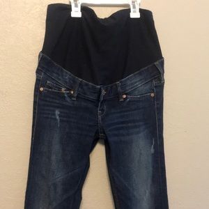 H&M skinny high rib mama jeans